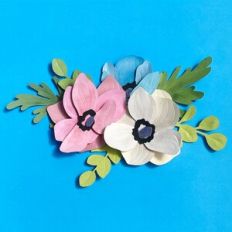 layered anemones cluster