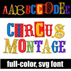 Circus Montage Color Font