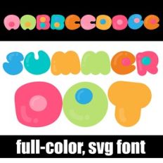 Summer Dot Color Font