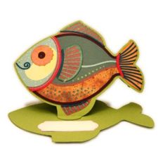 Card Comical Fish Easel 6x7
