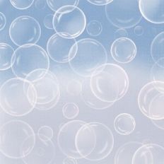 Blue Ombre Bubbles Background Pattern