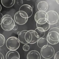Monochrome Gray Ombre Bubbles Background Pattern