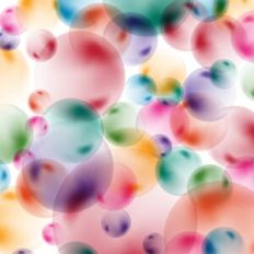Rainbow Bubbles Background Pattern