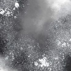 Monochrome Black and Grey Watercolour Background With Silver Molten Gl