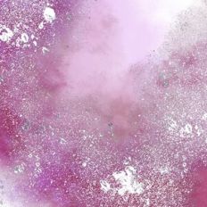 Pink Watercolour Background With Silver Molten Glitter Effect