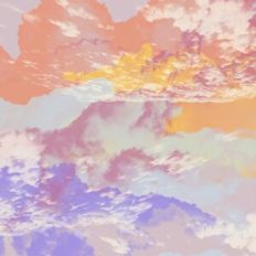 Rainbow Cloud Background Pattern