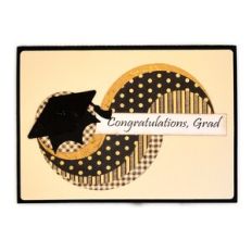 Card Half Circles Layered Graduation 5x7