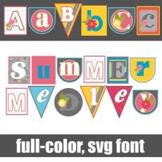 Summer Medley Color Font