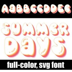 Summer Days Color Font
