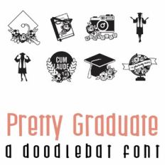 Pretty Graduate Doodlebat Font