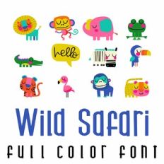 Wild Safari Full Color Font
