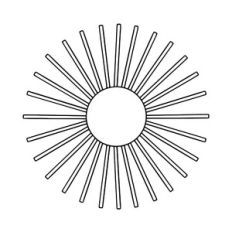 Round sun frame