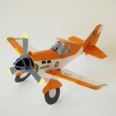 Orange bird plane