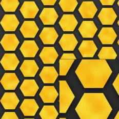 bee honeycomb pattern