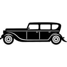 classic old car silhouette