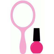 mirror and nail polish