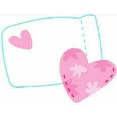 pillow with heart