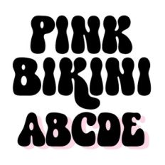 BFC Pink Bikini Retro Summer Font