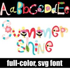 Summer Shine Color Font