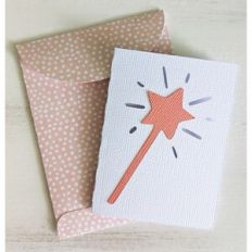 fairy wand card and envelope