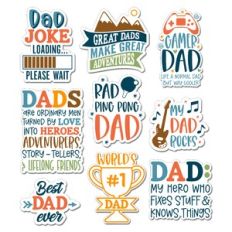 Fathers Day Dad Stickers