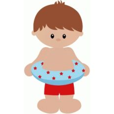 boy with swimming life saver