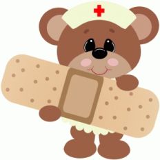 nurse holding bandaid