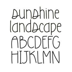 BFC Sunshine Landscape Girly Handwriting Goodnotes Font