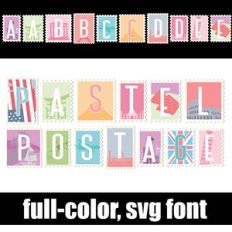 Pastel Postage Color Font
