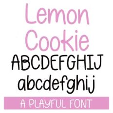 Lemon Cookie Font