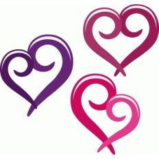 swirly hearts