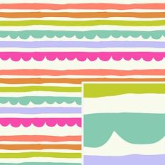 Rainbow Scallop Stripe