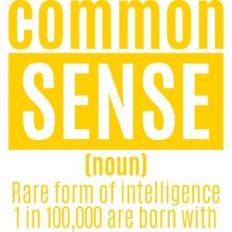 common sense