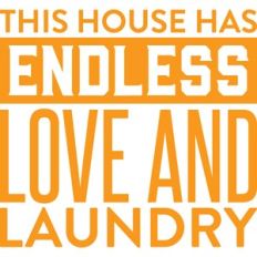 this house has endless love and laundry