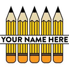 Personalized Pencil Sign