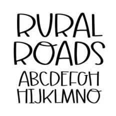 BFC Rural Roads Rustic Farmhouse Country Font