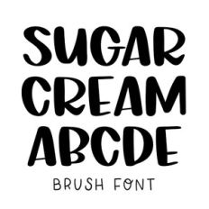 BFC Sugar Cream Cute Brush Handwriting Font