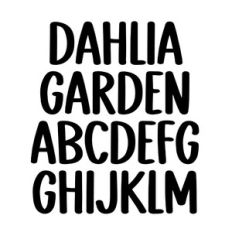 BFC Dahlia Garden Simple Handwriting Brush Font