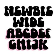 BFC Newbie Wide Retro Boho Groovy Font