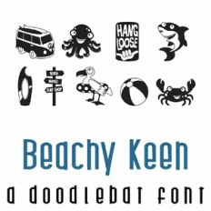 Beachy Keen Doodlebat Font