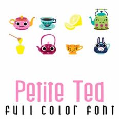 Petite Tea Full Color Font