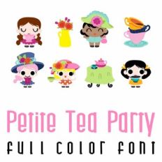 Petite Tea Party Full Color Font