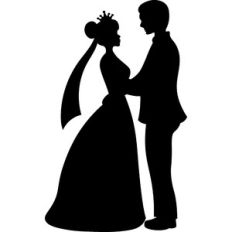 Bride and Groom Silhouette