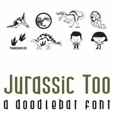 Jurassic Too Doodlebat Font