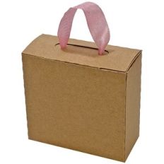 Fold Over Box with Ribbon Handle