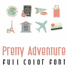 Pretty Adventure Full Color Font