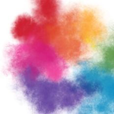 Rainbow Watercolour Background Pattern