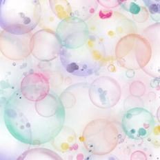 Watercolor Rainbow Bubbles Background Pattern