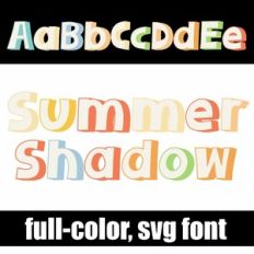 summer Shadow Color Font