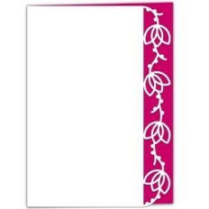 Flower Chain Lace Edged Card